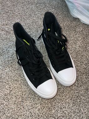 Converse Black and White High-Top All Star Sneakers